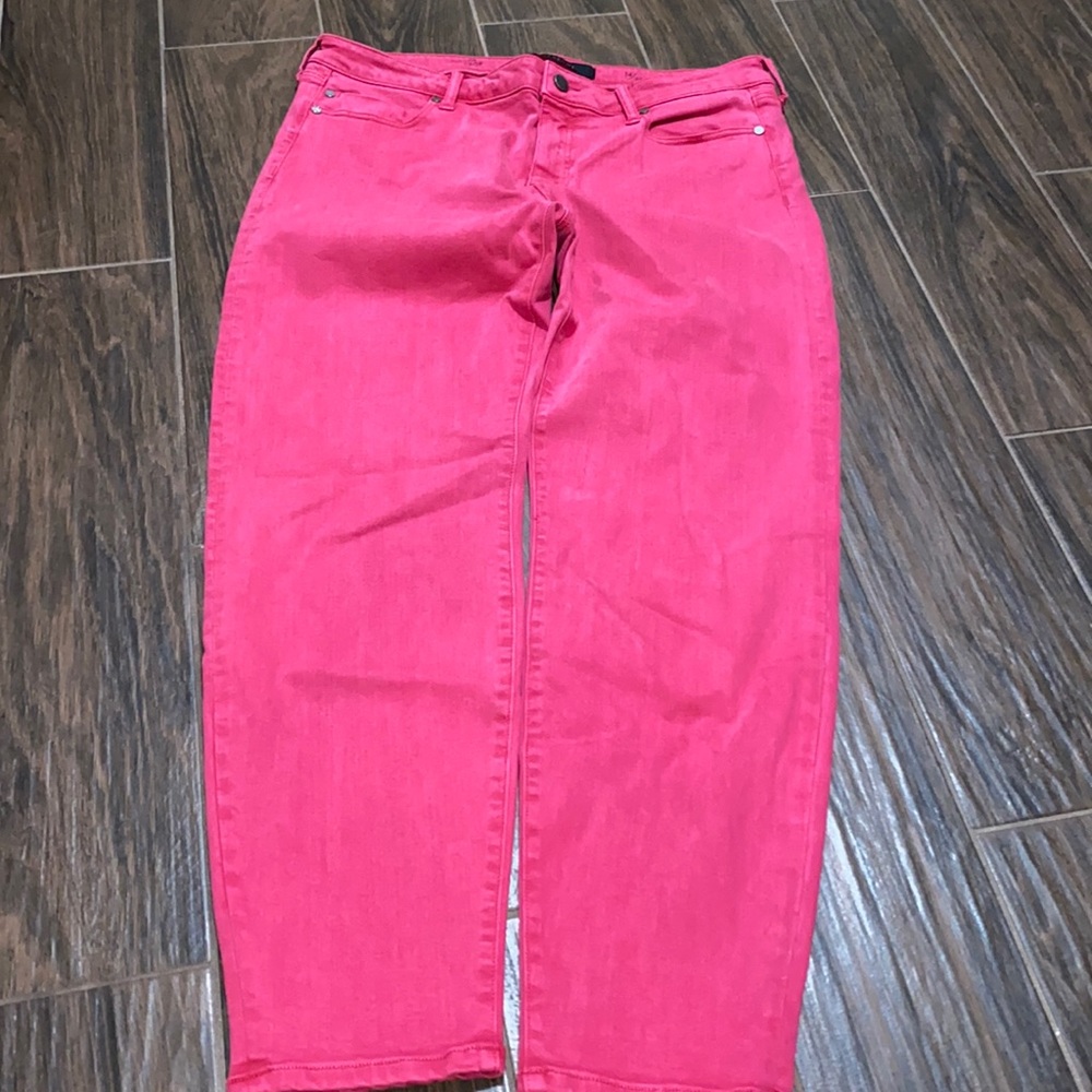 Liverpool the crop jeans pink